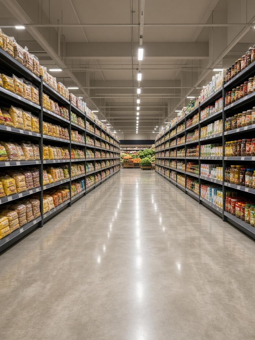 Hypermarket interior